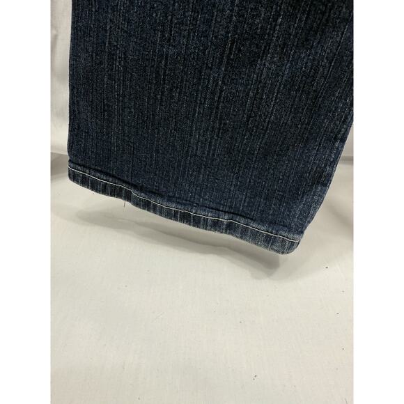 Red Rivet Jeans Women’s 11 Bootcut Blue Denim Fleur De Lis Rhinestone Pockets - Picture 7 of 16